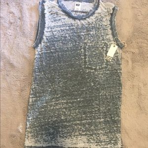 NSF blue and white top